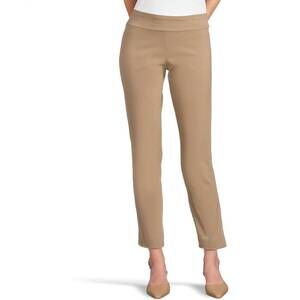 NEW KRAZY LARRY pull on ankle pant in taupe
